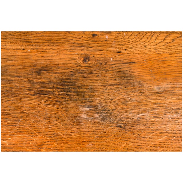 Brown 20th Century Italian Hand-Carved Oak Desk For Sale - Image 8 of 12