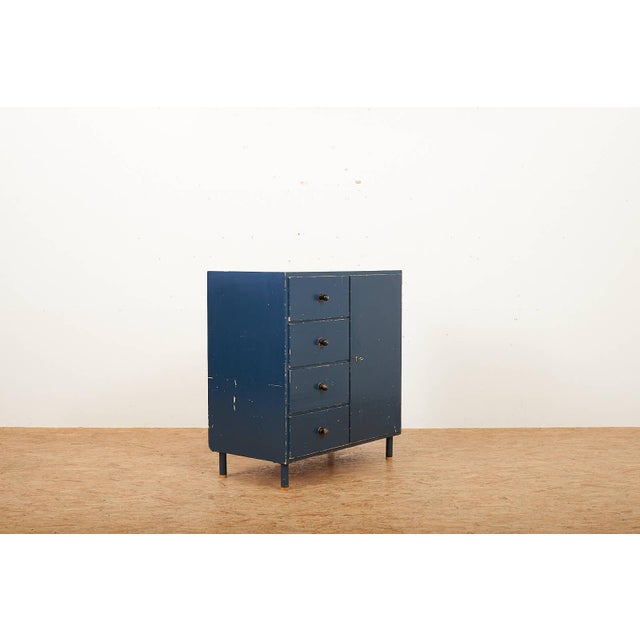 Fir Chest of Drawers with Steel Tube Legs and Wooden Ends For Sale - Image 16 of 16