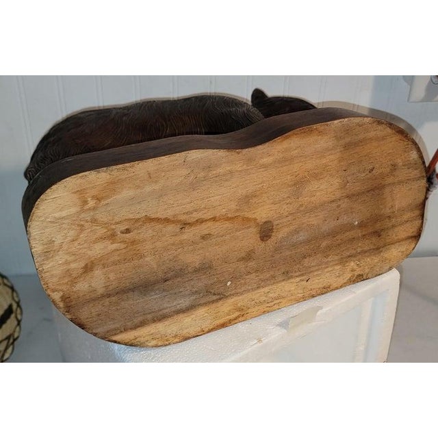 1930s Large Hand Carved Bear Carving For Sale In Los Angeles - Image 6 of 7