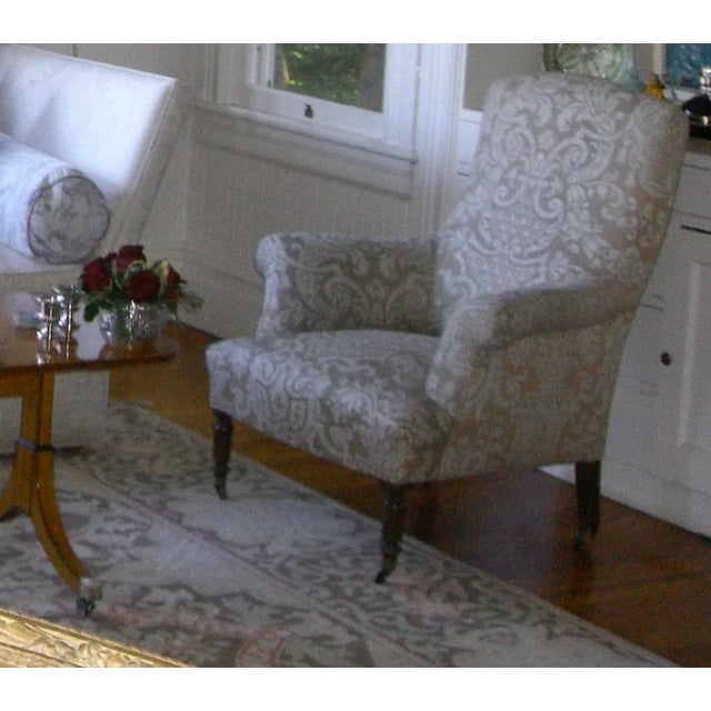 Antique Parisian Salon Chair in Style of Napoleon III For Sale - Image 4 of 6