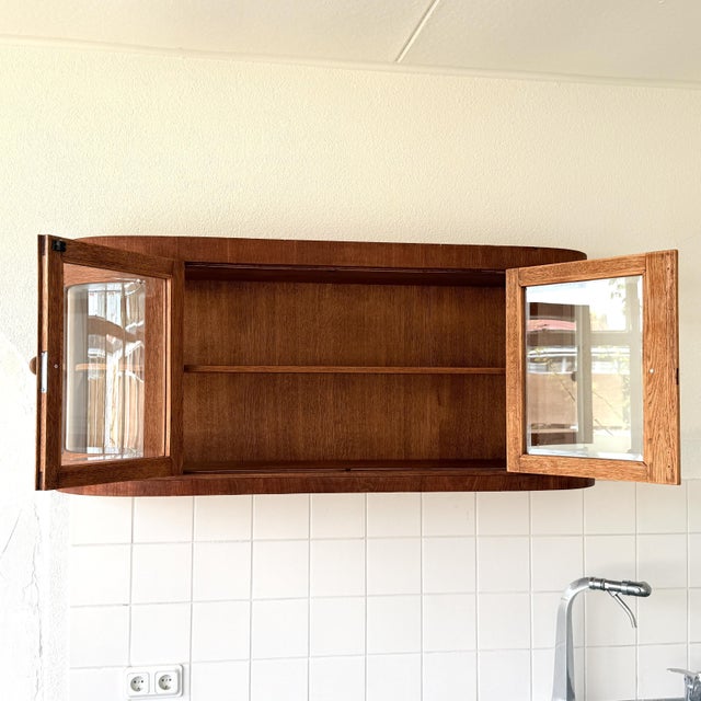 Art Deco-Style Hanging Display Cabinet, 1930s For Sale - Image 6 of 16