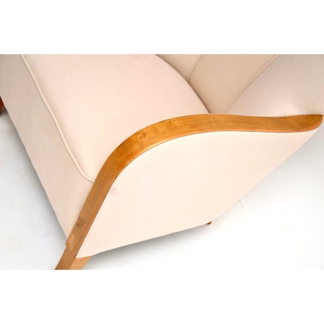 Brown Art Deco Swedish Chairs in Satin Birch, 1930s, Set of 2 For Sale - Image 8 of 10