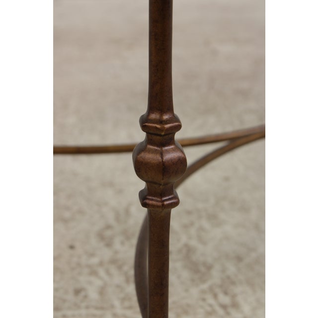 Oval Glass Top Decorator Coffee Cocktail Table For Sale - Image 14 of 15