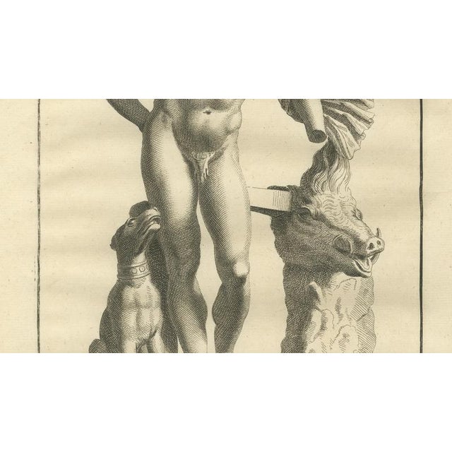 Early 18th Century Bernard de Montfaucon, Meleager and the Calydonian Boar, 1721, Engraving on Paper For Sale - Image 5 of 9