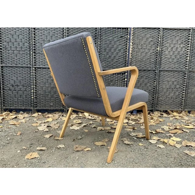 Bauhaus Easy Chair by Selman Selmanagic for VEB Deutsche Werkstätten Hellerau, German USSR, 1950s For Sale - Image 6 of 13