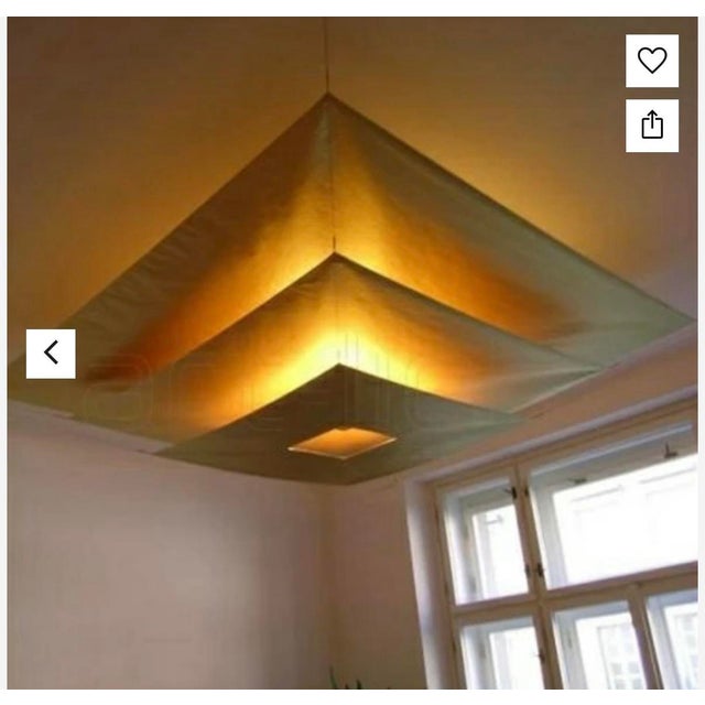 2000 - 2009 Ingo Maurer Lil Luxury Gold 3-Sail Sculptural Ceiling Light, 2009 For Sale - Image 5 of 7