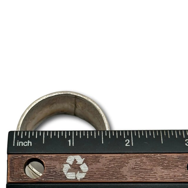 Antique Completely Hand Made - Hand Wrought Sterling Silver Elephant Napkin Rings - Original Set of 6 For Sale - Image 12 of 12