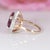 12Ct Madagascar Ruby Ring With Earth-Mined Diamond Accents: Solid 14k Gold, Size 6.75 For Sale - Image 9 of 9