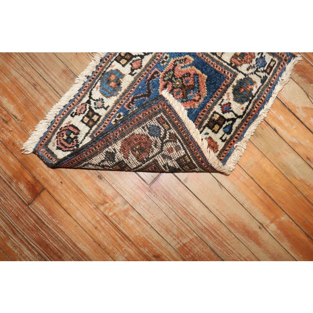 Persian Zabihi Collection Persian Kurd Mini Rug For Sale - Image 3 of 5