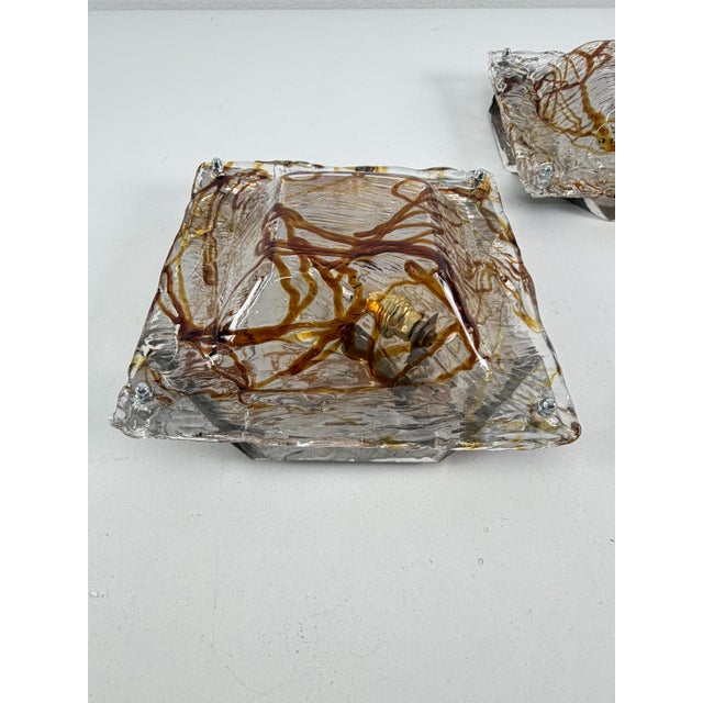 Murano Glass Wall Lamps, 1970s, Set of 2 For Sale - Image 16 of 18