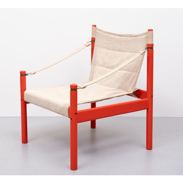 Safari Chair from Erik Wørts Mobelfabrik, Denmark, 1962 For Sale - Image 14 of 14