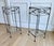 Contemporary Pair of Vintage Silvered Iron Neoclassical Pedestals / Side Tables / Plant Stands For Sale - Image 3 of 10