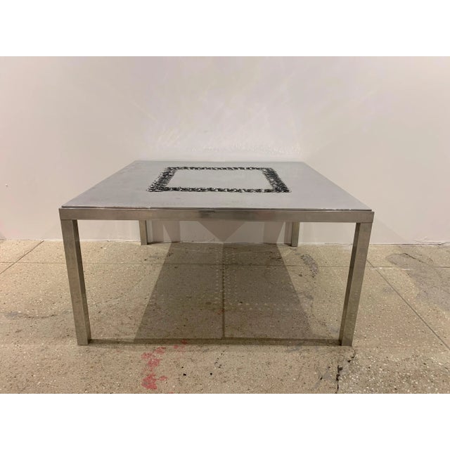 1970s Willy Luckyx Aluclair Belgian Coffee Table For Sale - Image 12 of 13