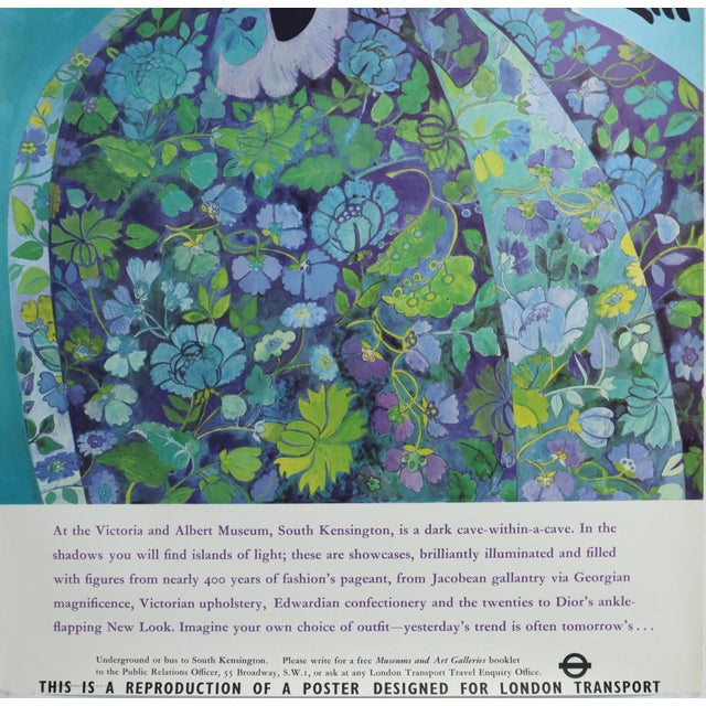 English 1967 British Poster - London Transport: The Victoria and Albert Museum - Barbara Swiderska For Sale - Image 3 of 4