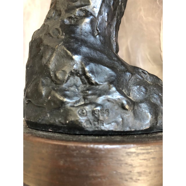 1960s 1966 Pierre Bonnard Nude Girl Bathing Alva Studio/Albright Gallery Statue For Sale - Image 5 of 12