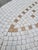 Mid-Century Modern Vintage Mid-Century Modern Oval Mosaic White Bronze Tile Coffee Table For Sale - Image 3 of 12