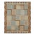Rug & Kilim’s Scandinavian Style Rug in Blue & Brown Geometric Patterns For Sale