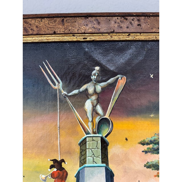 1990s "Ice Skaters" (1995) – 1990s Surrealist Tribute Art For Sale - Image 5 of 8