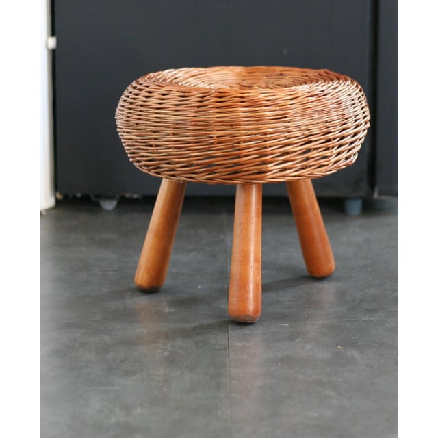 Vintage Low Stool by Tony Paul, 1950s For Sale - Image 4 of 13