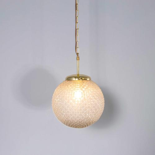 Diamond Opaque Pendant Glass Lamps, 1950s For Sale - Image 3 of 18