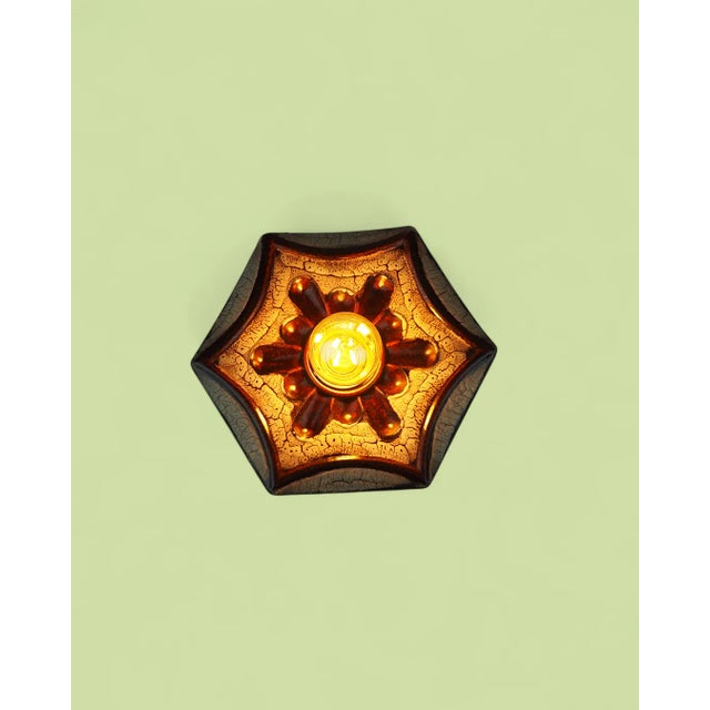 Beige Ceramic Wall Scones from Pan Leuchten, 1970s, Set of 2 For Sale - Image 8 of 18