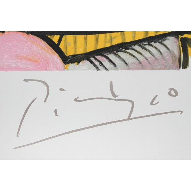 Cubism After Pablo Picasso, Vase De Fleurs, Lithograph Poster For Sale - Image 3 of 3