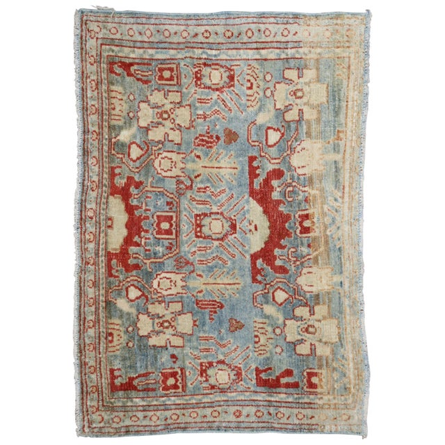 Fine antique Persian Senneh rug mat Measure: 1'9'' x 2'6'' Antique Senneh rugs are one of the most distinctive of all...