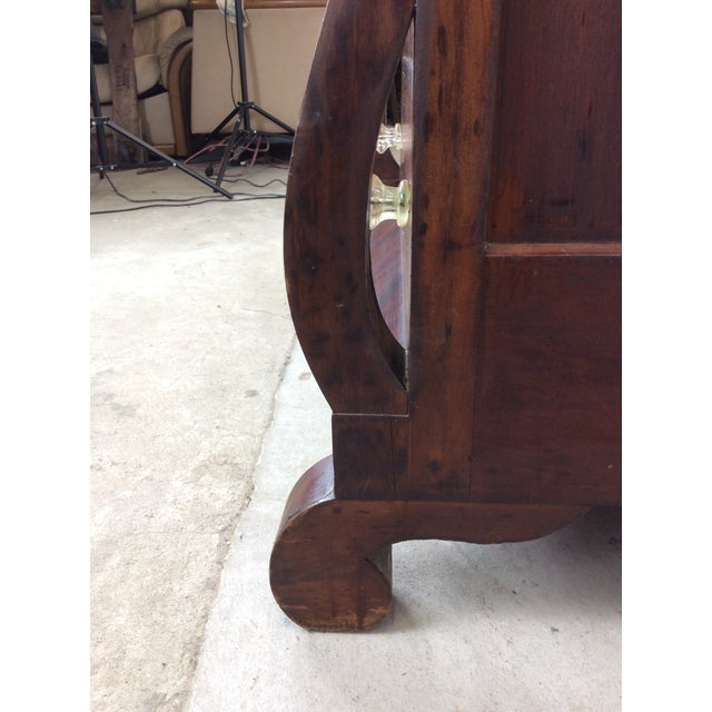 Antique Empire Mahogany Chest of Drawers With Glass Hardware For Sale - Image 18 of 18