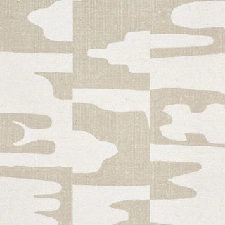 Sample- Schumacher Copp Fabric in Natural For Sale