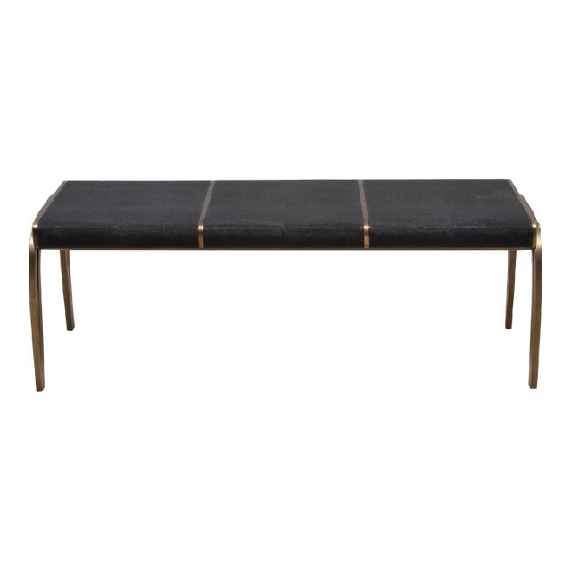 The Victoria bench by R&Y Augousti, crafted in luxurious black shagreen, is a true embodiment of elegance and...