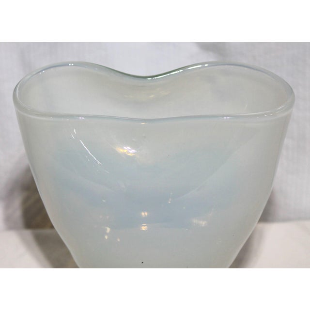 1910s Beautiful Antique Opaline Opalescent Glass Vase For Sale - Image 5 of 11