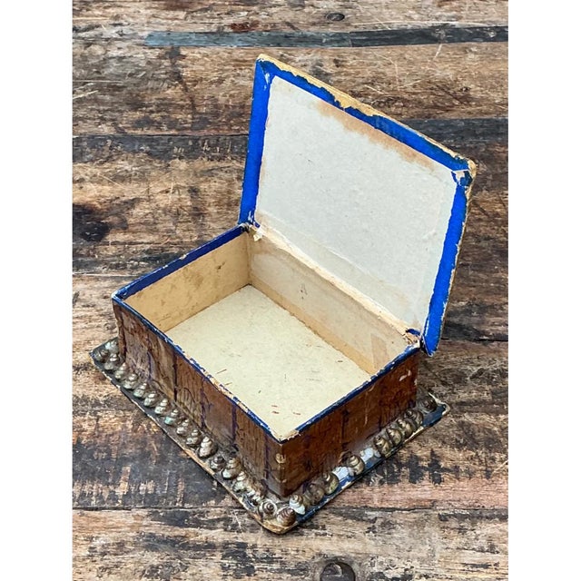 Vintage Shell Embellished Keepsake Box For Sale - Image 10 of 12