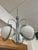 Metal Vintage Space Age Steel and Glass Pendant Light, 1970s For Sale - Image 7 of 11