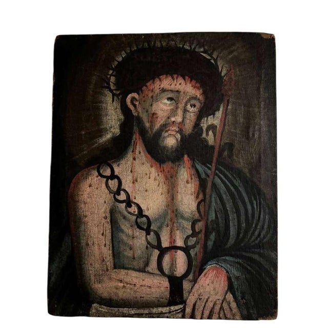 Ecce Homo, 1500s, Oil on Canvas For Sale - Image 12 of 12
