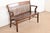 Heywood-Wakefield Antique Arts & Crafts Solid Walnut Lawyer's Bench, Circa 1920s For Sale - Image 4 of 12