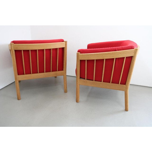2-Seater Sofa and Armchairs in Oak and Teak from FDB Mobler, Denmark, 1980s, Set of 3 For Sale - Image 4 of 14