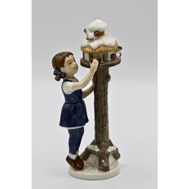 Late 19th Century Royal Copenhagen Figurine #757, Girl With Birdhouse For Sale - Image 5 of 10
