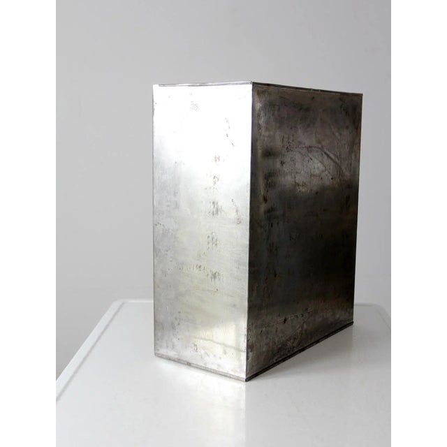 Vintage Metal Bread Box For Sale - Image 4 of 11