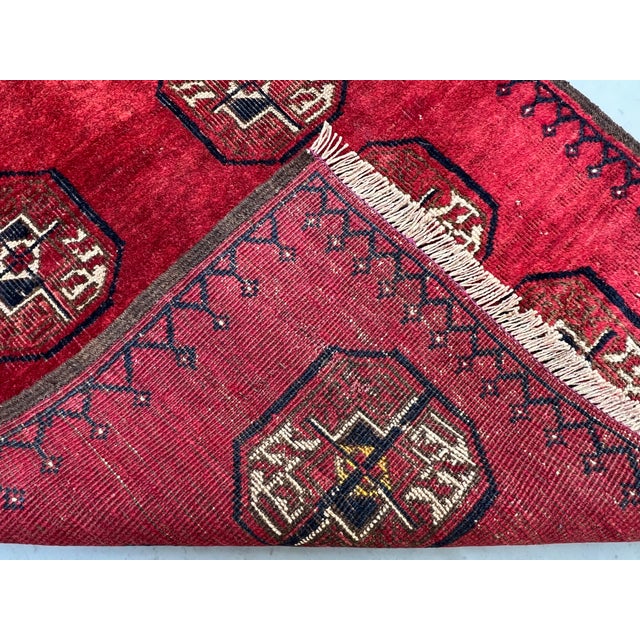 Vintage Turkmen Bokhara Tekke Gul Runner - 2'11" X 9'10" For Sale - Image 10 of 10