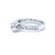 Contemporary 18ct White Gold Round Brilliant Cut Diamond Ring 0.95ct 5.75g, Size 6 For Sale - Image 3 of 10