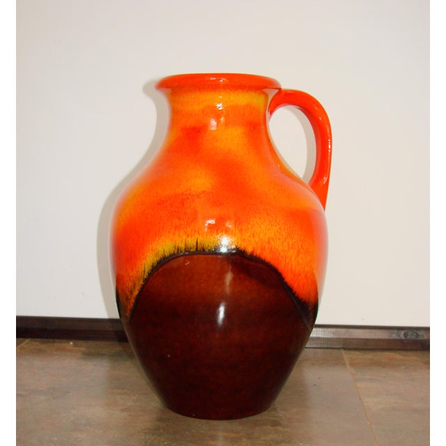 Modern Fat Lava Ceramic Vase, Germany, 1970s For Sale - Image 3 of 9