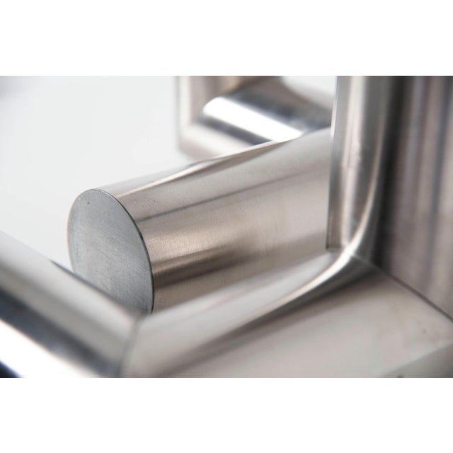 Two Tubes Abstract Sculptures by Rudolf Wolf, 1975, Set of 2 For Sale - Image 3 of 11