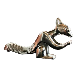 Vintage Chrome Kangaroo Nut Cracker