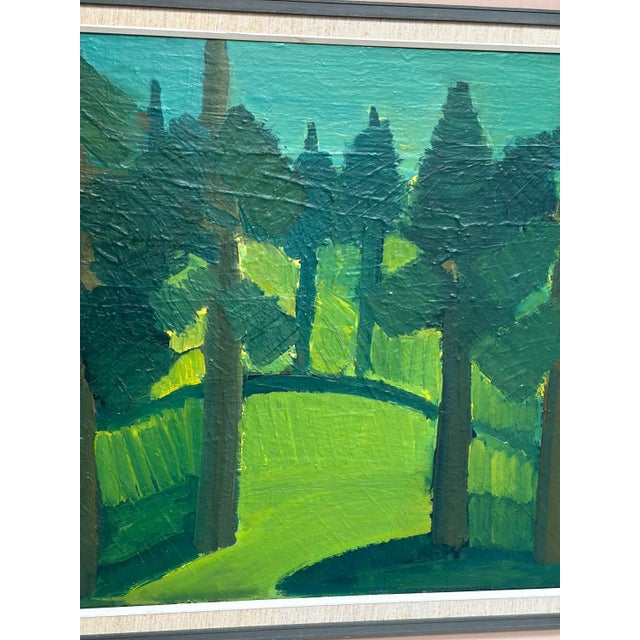 Thage Carlson, Forest , 1960s, Oil on Panel, Framed For Sale - Image 13 of 18