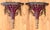 Pair of gorgeous decorative wall brackets. Hand painted chinoiserie scene, leopard swag and gold leafed accents. Antiqued...