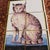 Mid 19th Century Antique Delft Tile Cat: A Six Tile Panel For Sale - Image 5 of 12