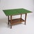 Textile Mid-Century Card Table with Green Felt Folding Top For Sale - Image 7 of 7