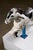 Mid-Century Industrial Aluminum Carousel Horse Figure on Stand, 1960s For Sale - Image 3 of 6