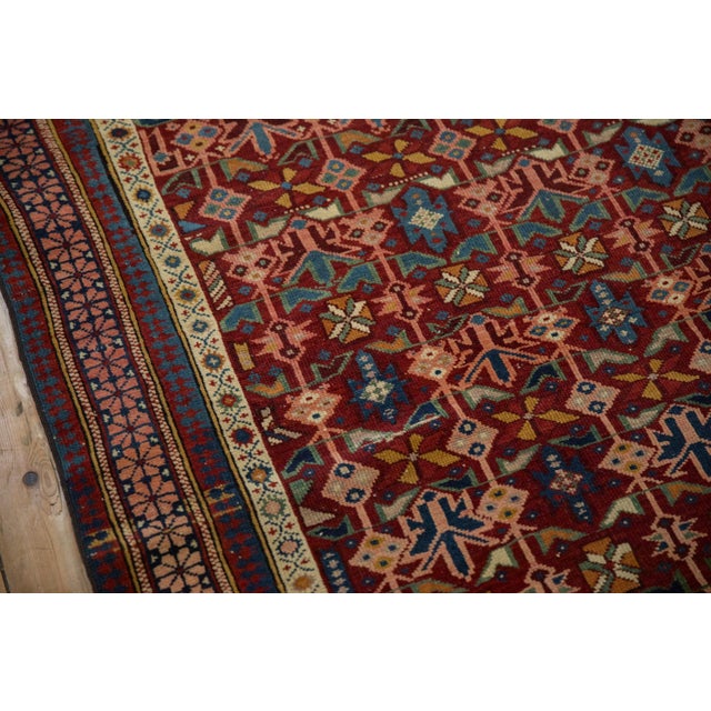 Textile Antique Caucasian Square Rug - 3'11" X 5'1" For Sale - Image 7 of 13