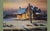 1970s 1960s Vintage P. Wellington Large Winter Homestead Oil Painting - Signed For Sale - Image 5 of 10